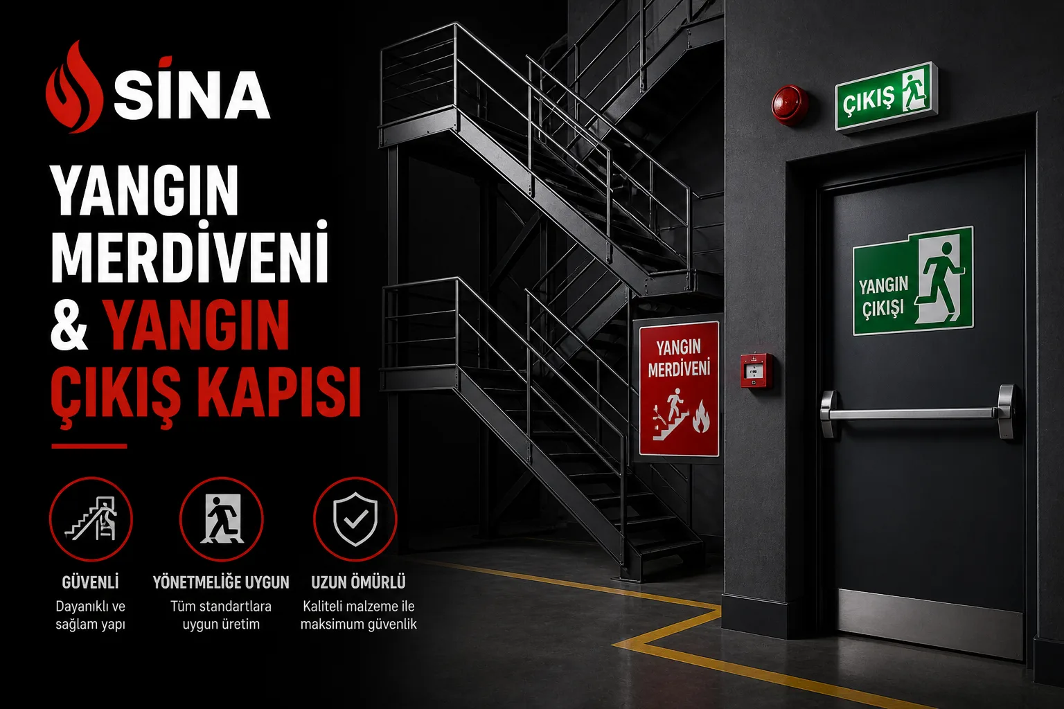 Yangın Merdiveni & Yangın Çıkış Kapısı